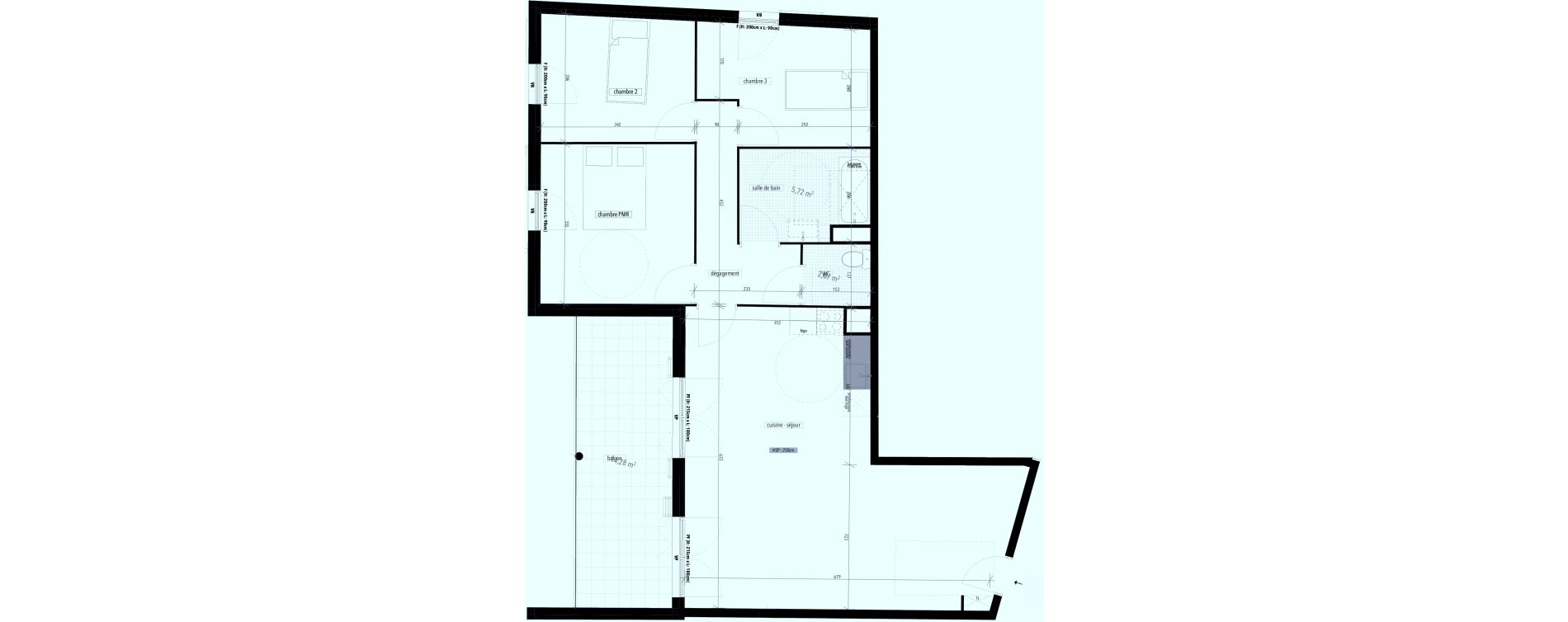 Appartement T4 de 82,30 m2 &agrave; Arles Village camarguais