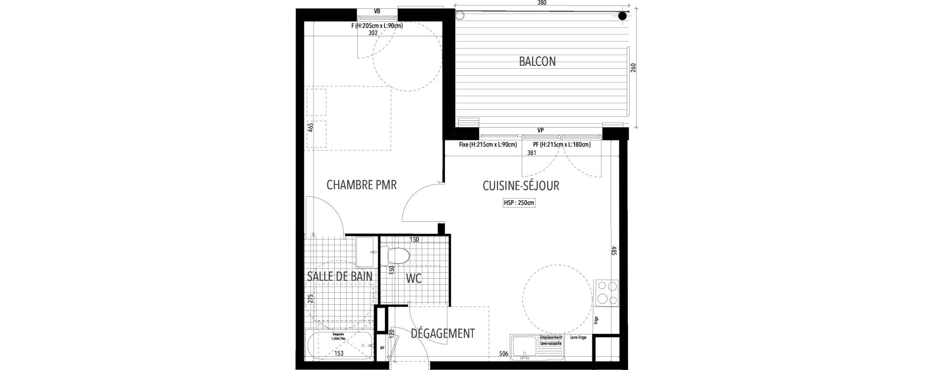 Appartement T2 de 41,05 m2 &agrave; Arles Village camarguais