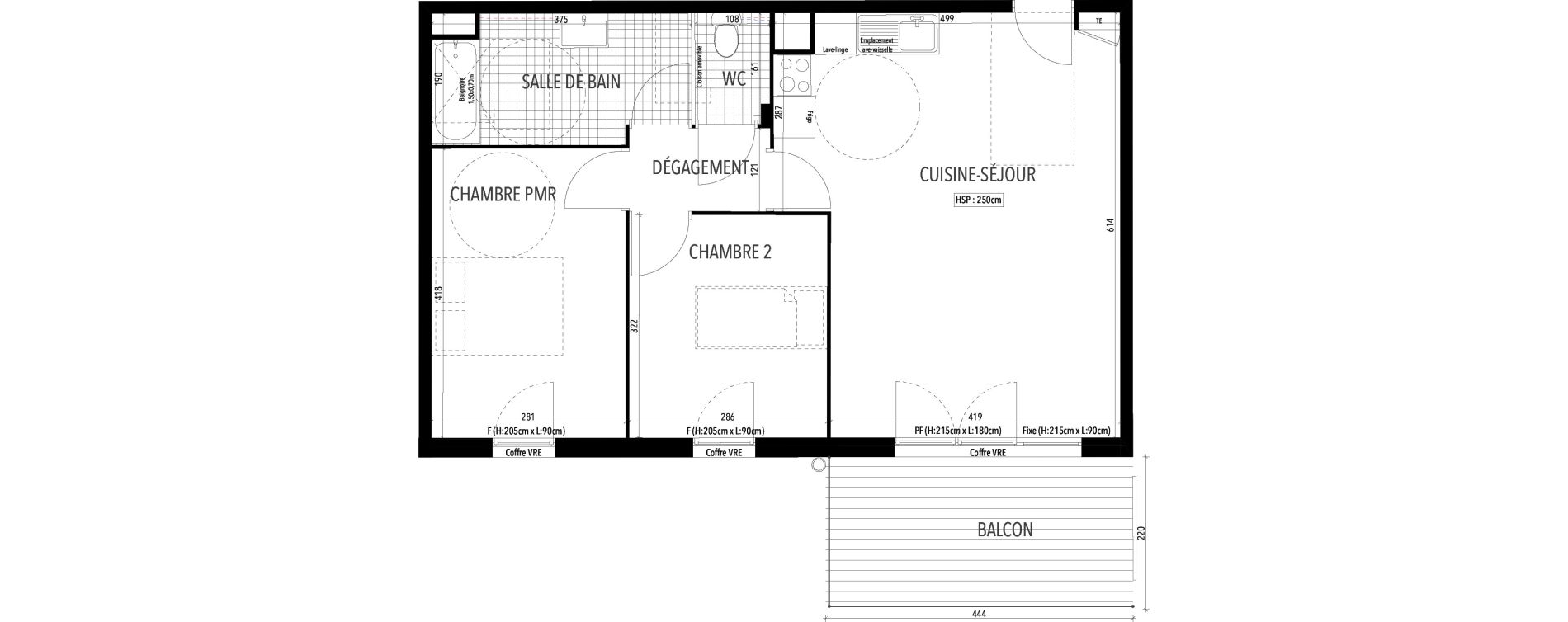 Appartement T3 de 59,35 m2 &agrave; Arles Village camarguais