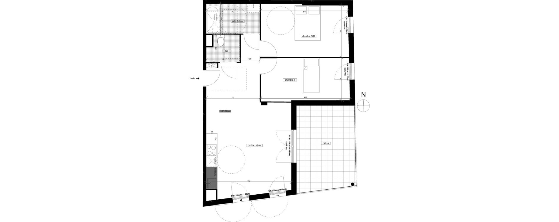 Appartement T3 de 62,50 m2 &agrave; Arles Village camarguais