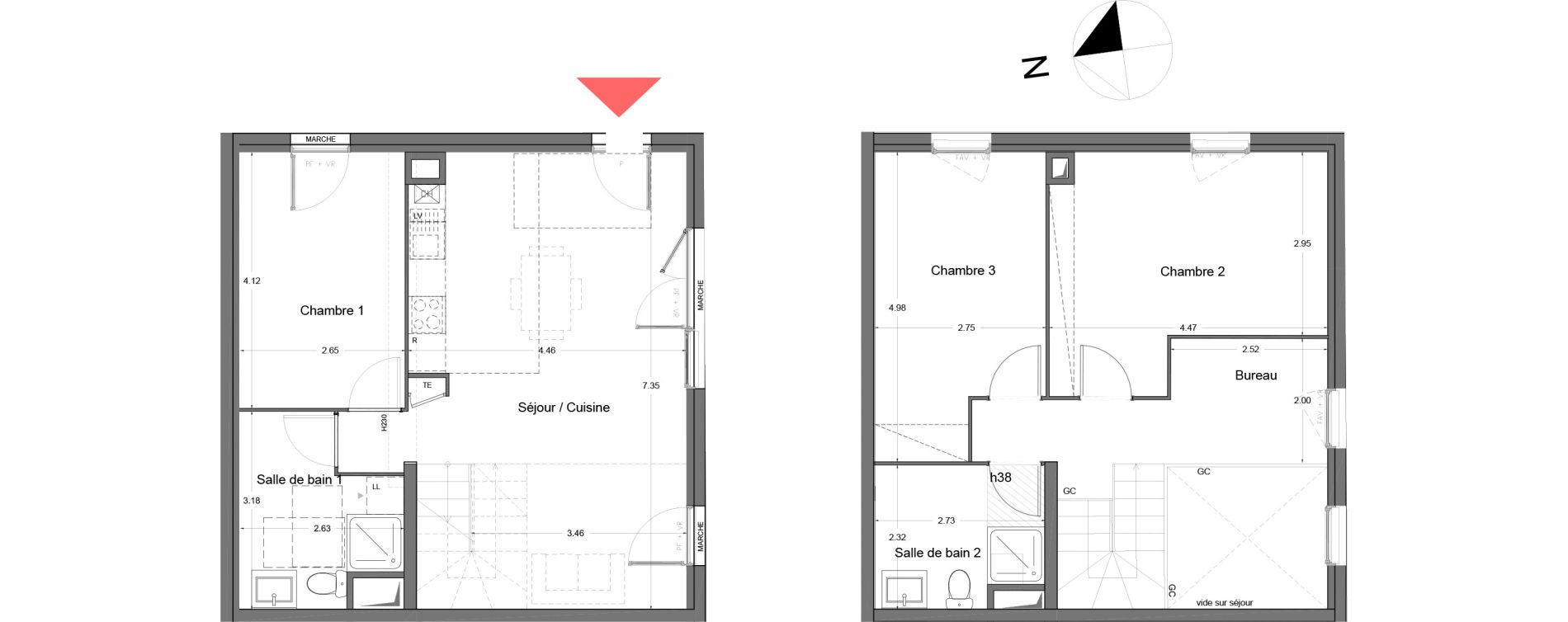 Appartement T4 de 89,10 m2 &agrave; Arles Monplaisir arles
