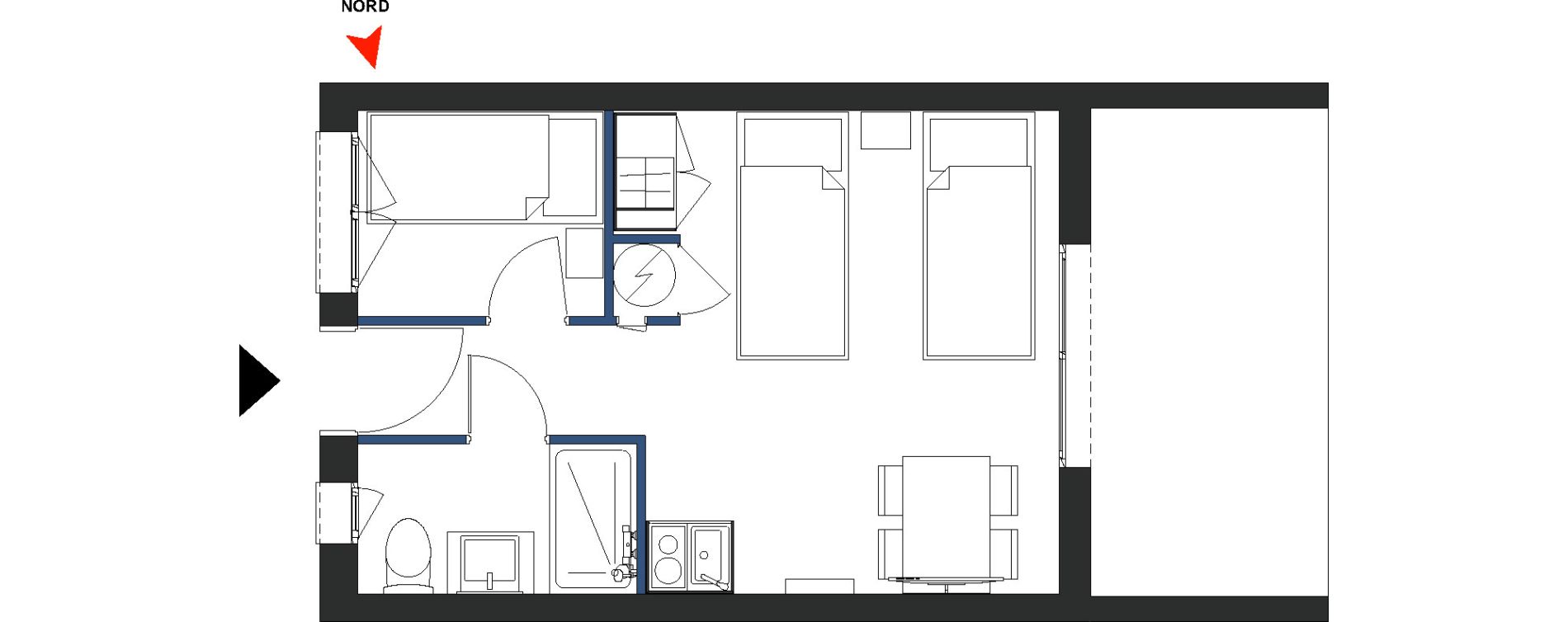 Studio de 21,50 m2 &agrave; Arles Village camarguais