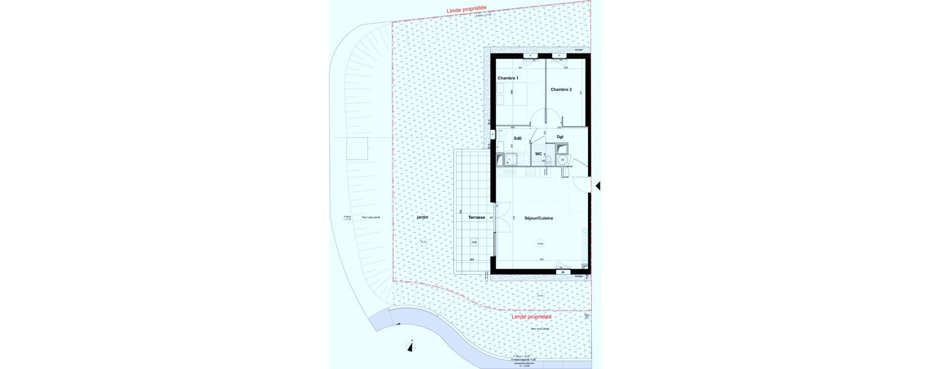 Appartement T3 de 68,60 m2 &agrave; Aubagne Centre