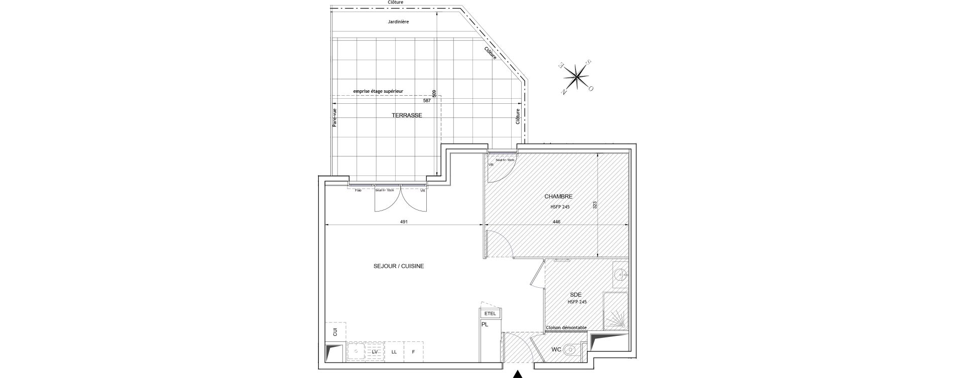 Appartement T2 de 54,72 m2 &agrave; Aubagne Centre