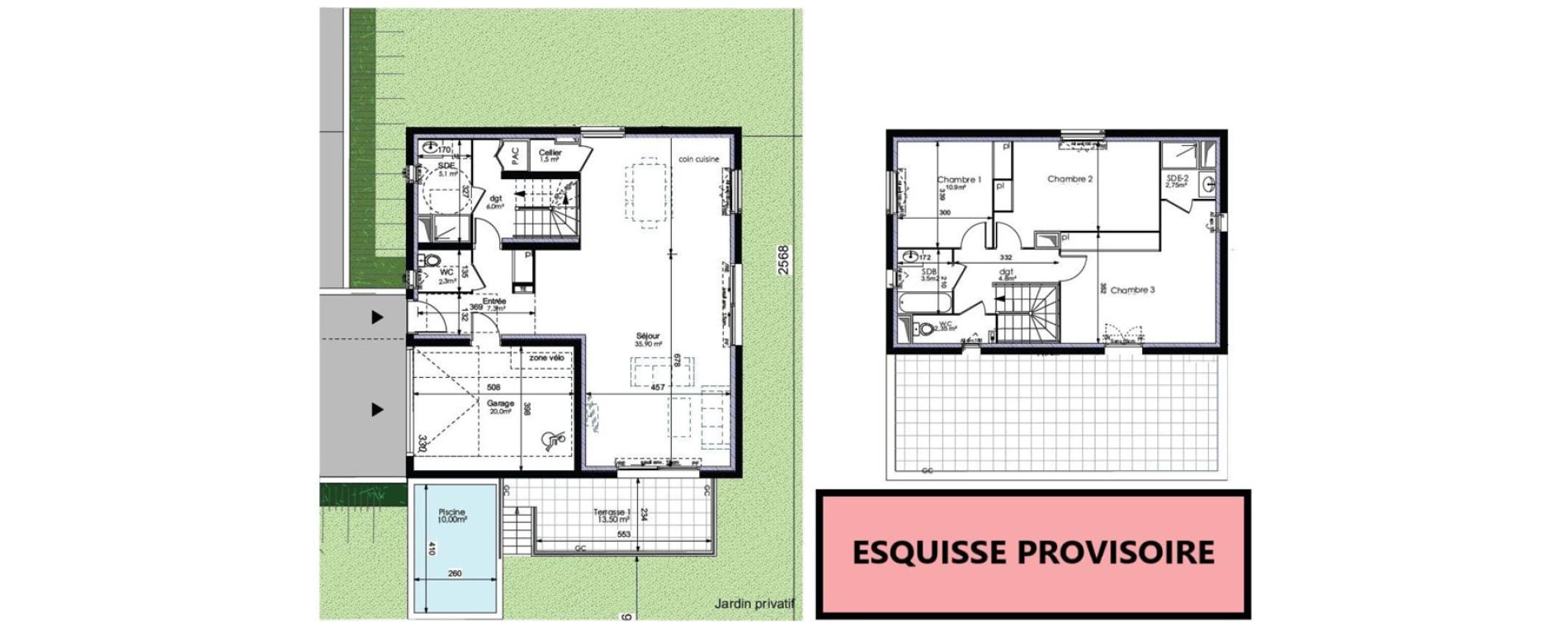 Maison T5 de 135,00 m2 &agrave; Bouc-Bel-Air Centre