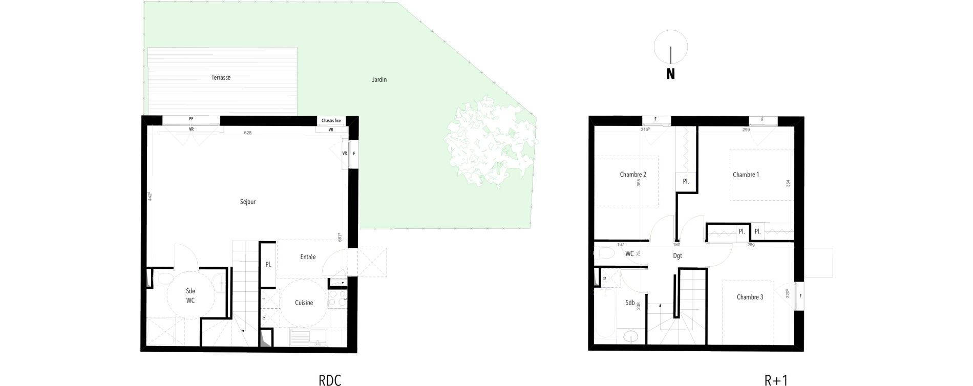 Maison T4 de 76,47 m2 &agrave; Ch&acirc;teauneuf-Les-Martigues Centre