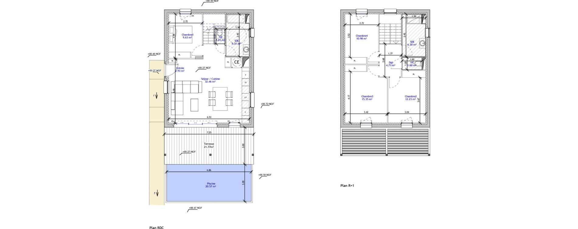 Maison T5 de 103,49 m2 &agrave; Eygui&egrave;res Centre