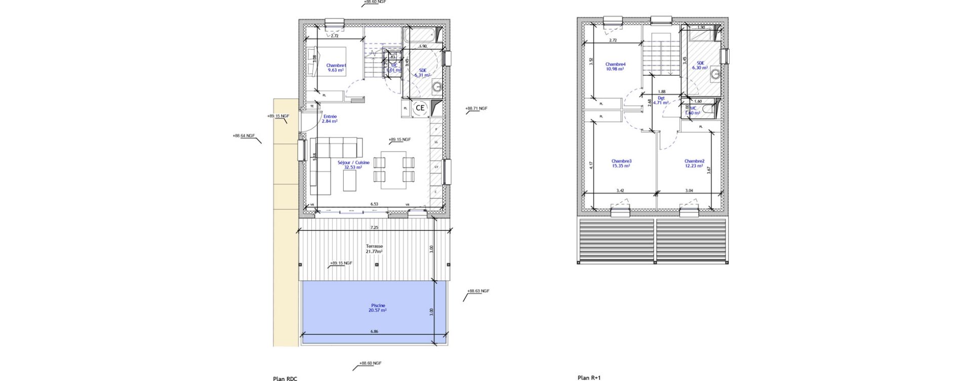 Maison T5 de 103,47 m2 &agrave; Eygui&egrave;res Centre