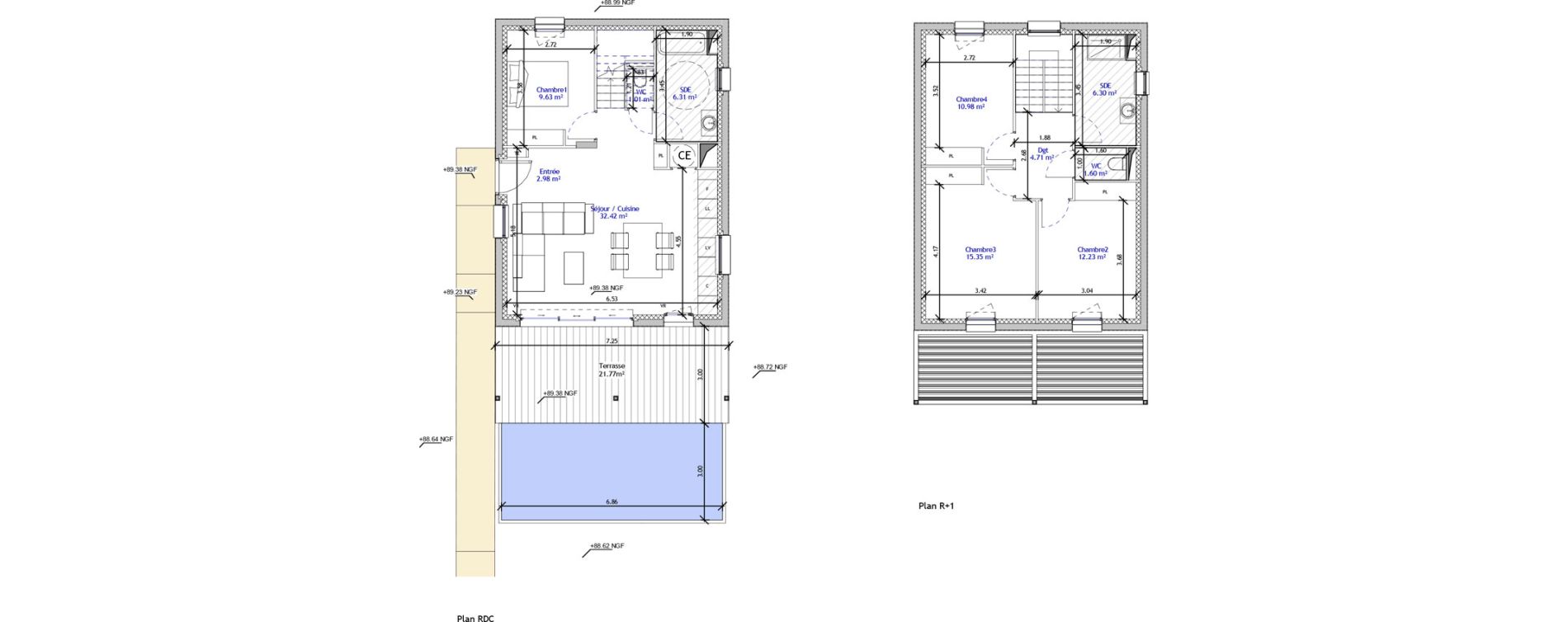 Maison T5 de 103,50 m2 &agrave; Eygui&egrave;res Centre