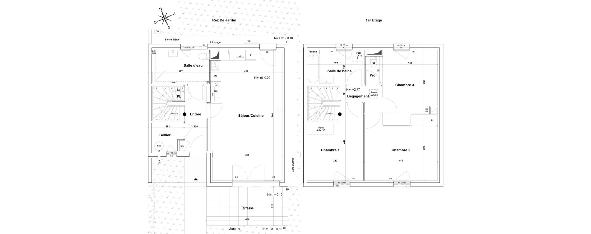 Maison T4 de 93,54 m2 &agrave; Gardanne Centre