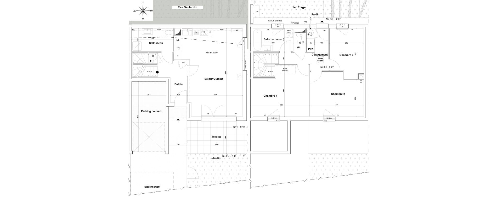 Maison T4 de 93,60 m2 &agrave; Gardanne Centre