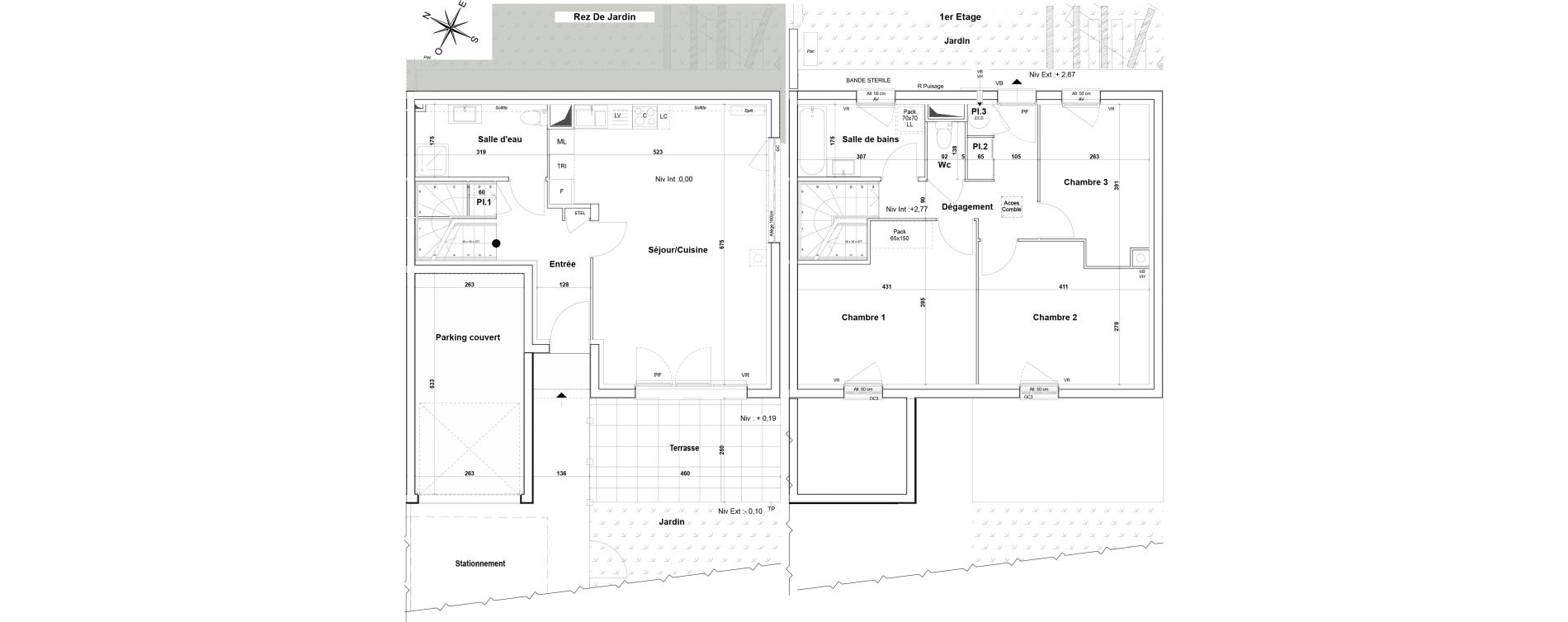 Maison T4 de 93,60 m2 &agrave; Gardanne Centre