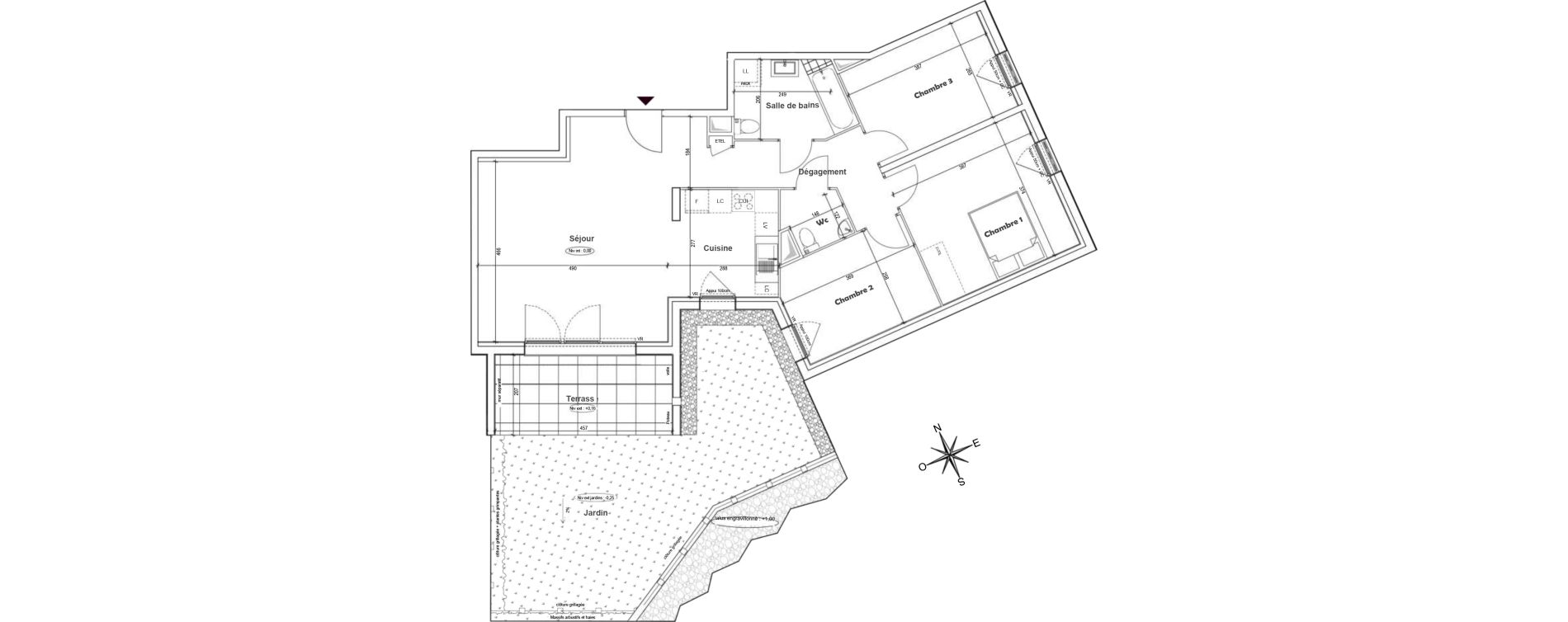 Appartement T4 de 84,27 m2 &agrave; Gardanne Centre