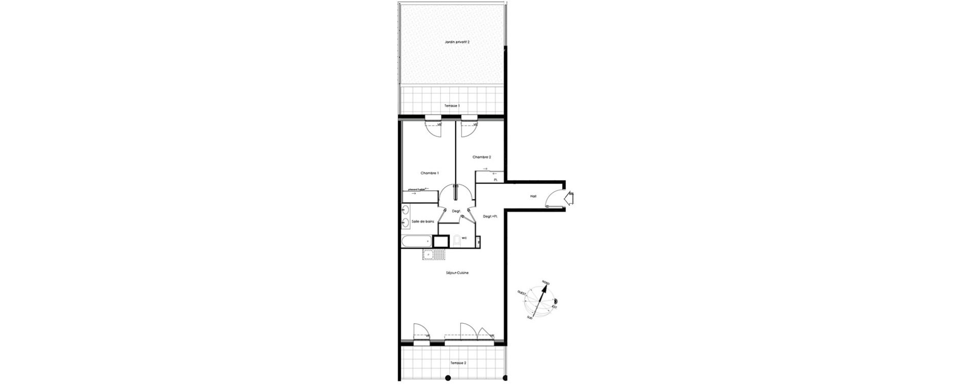 Appartement T3 de 68,96 m2 &agrave; Gardanne Centre
