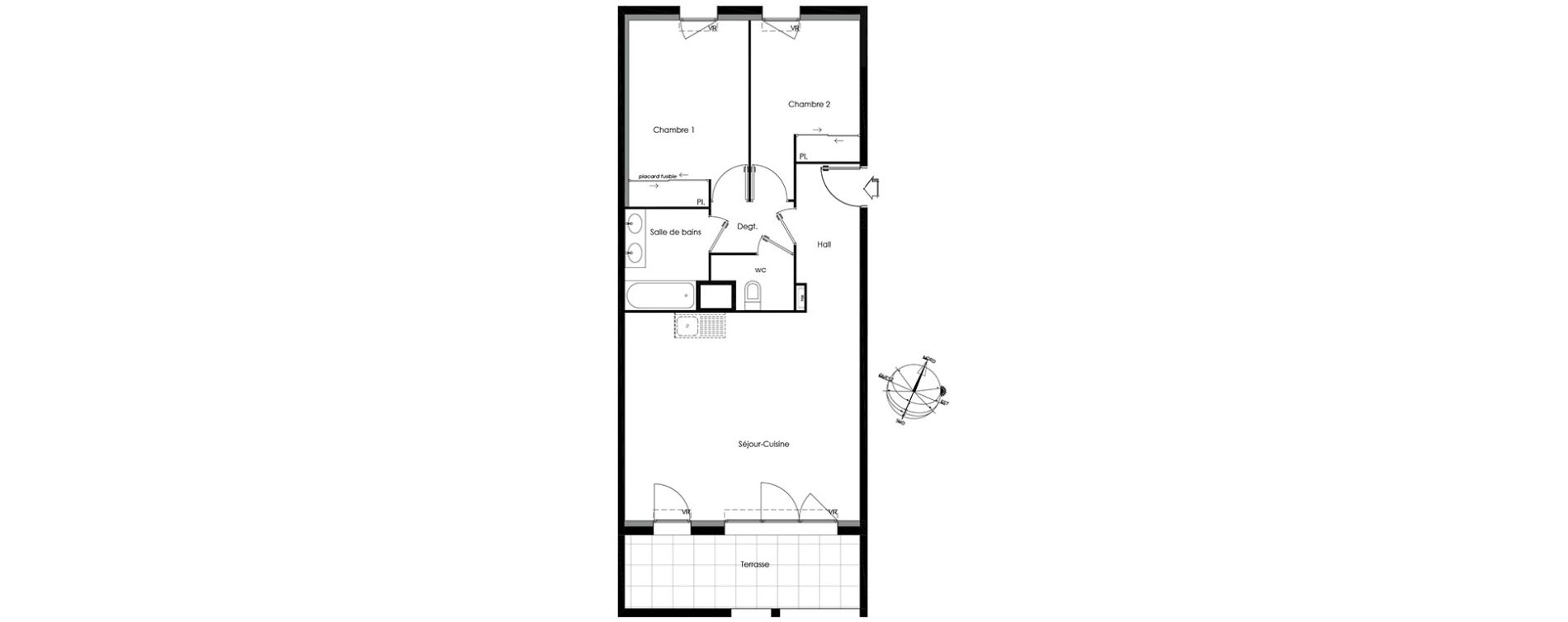 Appartement T3 de 64,67 m2 &agrave; Gardanne Centre