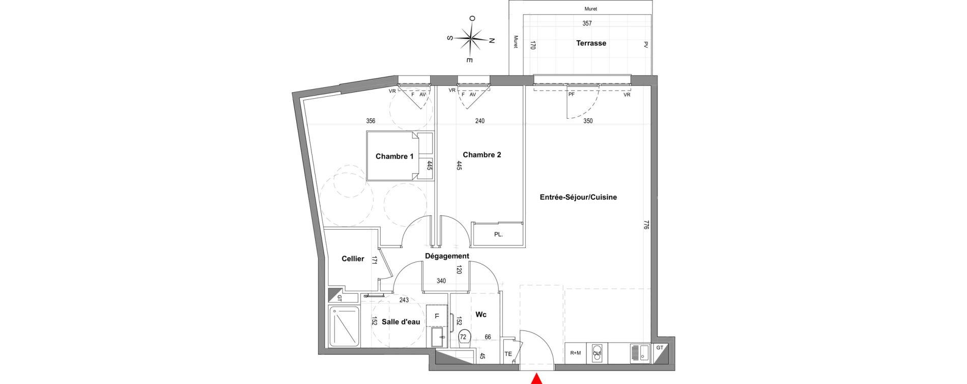 Appartement T3 de 66,79 m2 &agrave; Gardanne Centre