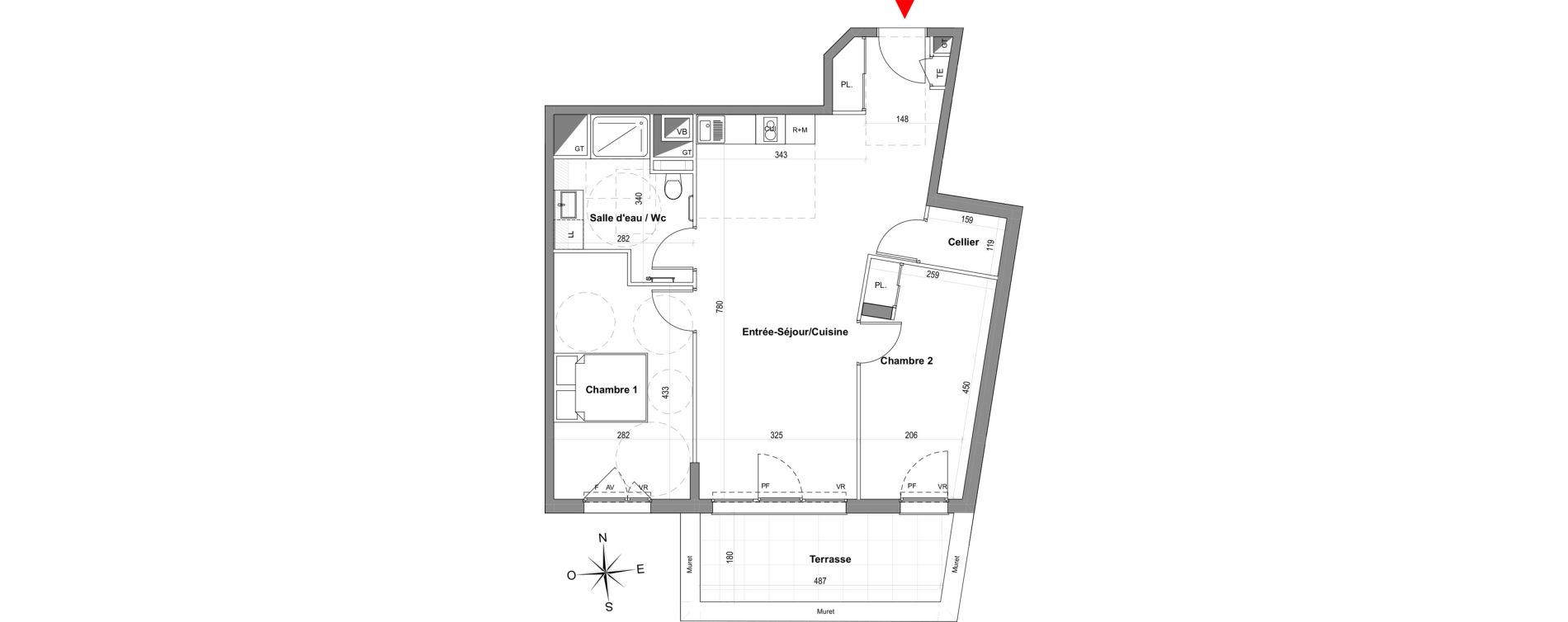 Appartement T3 de 65,68 m2 &agrave; Gardanne Centre