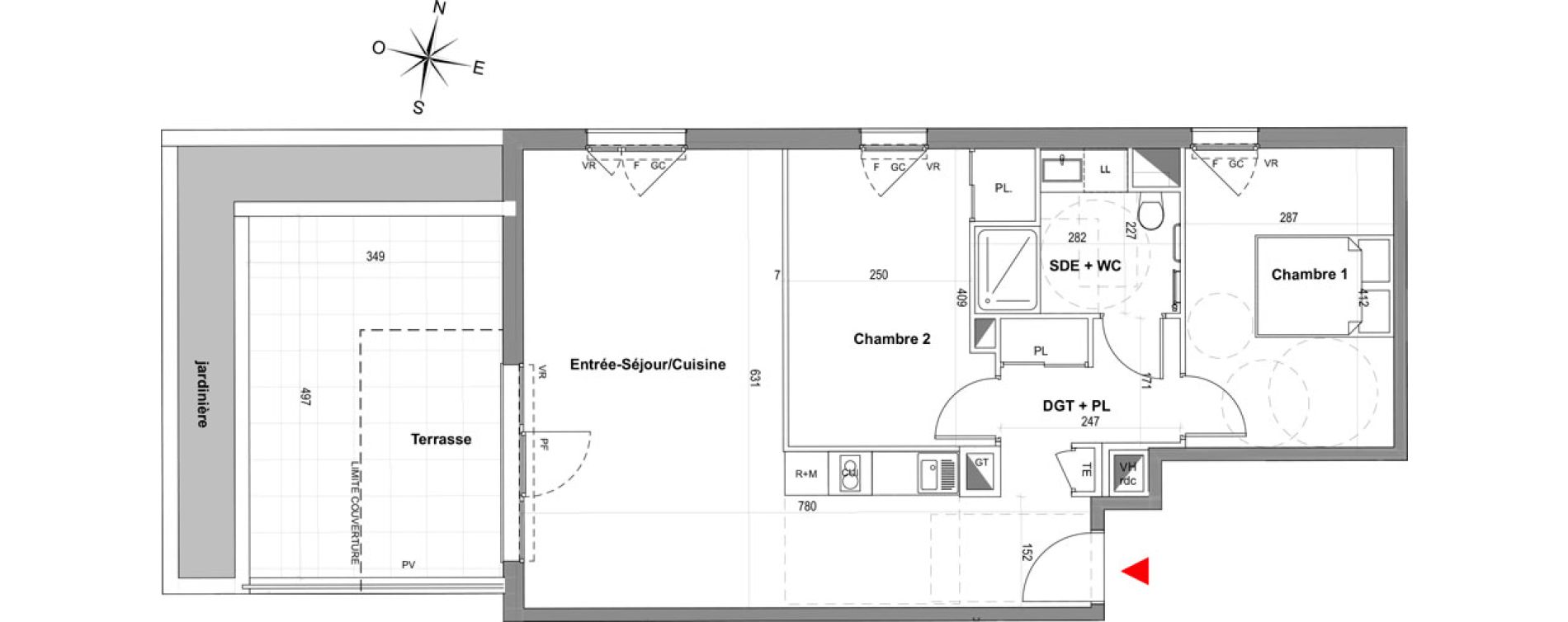 Appartement T3 de 63,78 m2 &agrave; Gardanne Centre