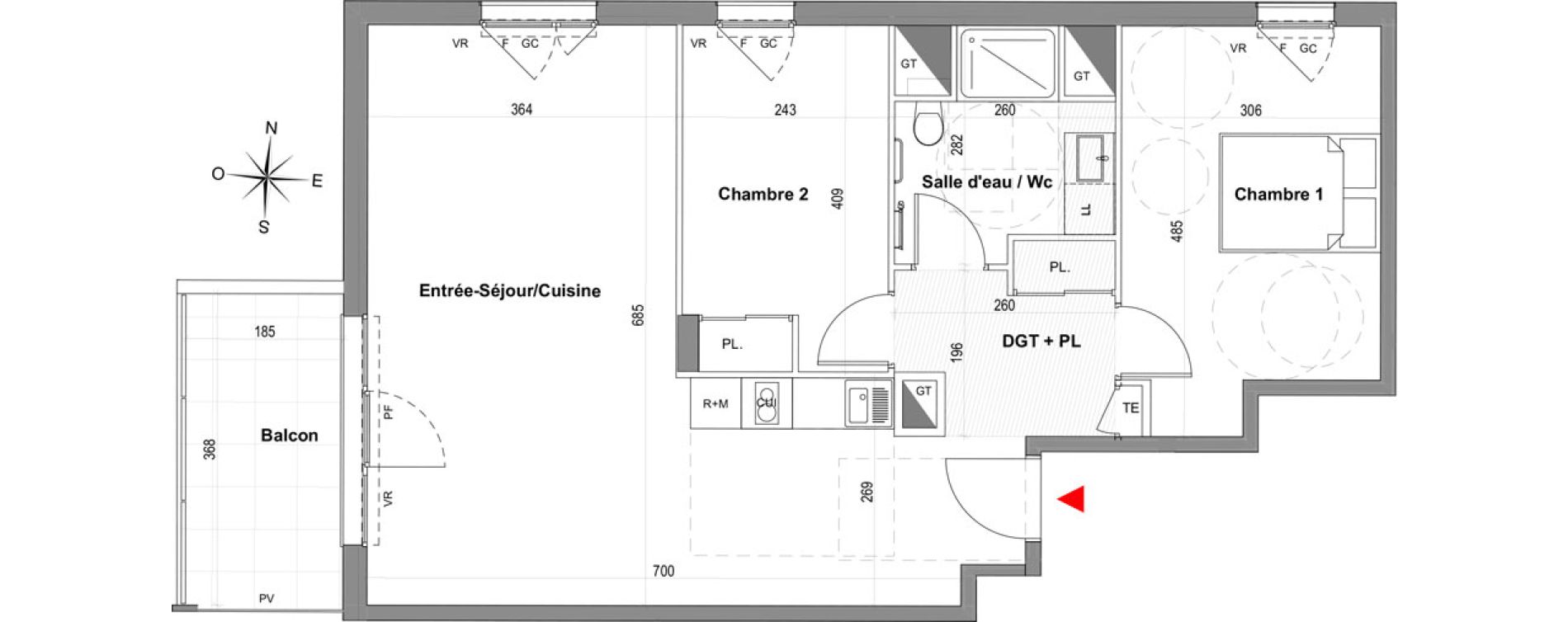 Appartement T3 de 68,53 m2 &agrave; Gardanne Centre