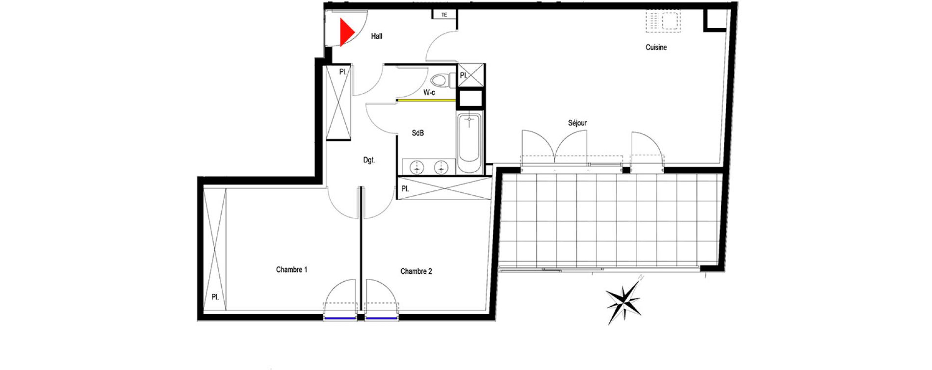 Appartement T3 de 68,19 m2 &agrave; Istres Centre
