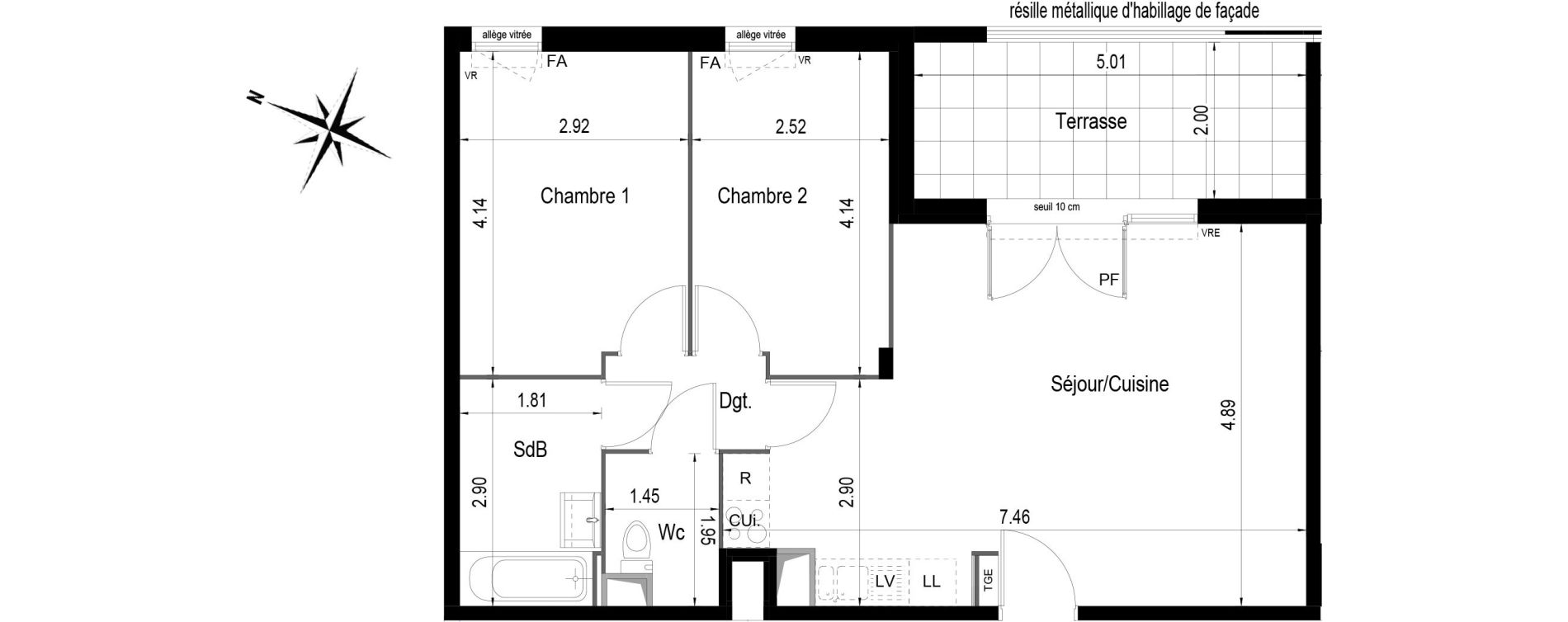 Appartement T3 de 62,50 m2 &agrave; Istres Centre