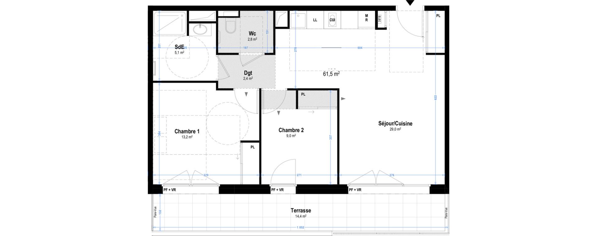 Appartement T3 de 61,50 m2 &agrave; Istres Bardin