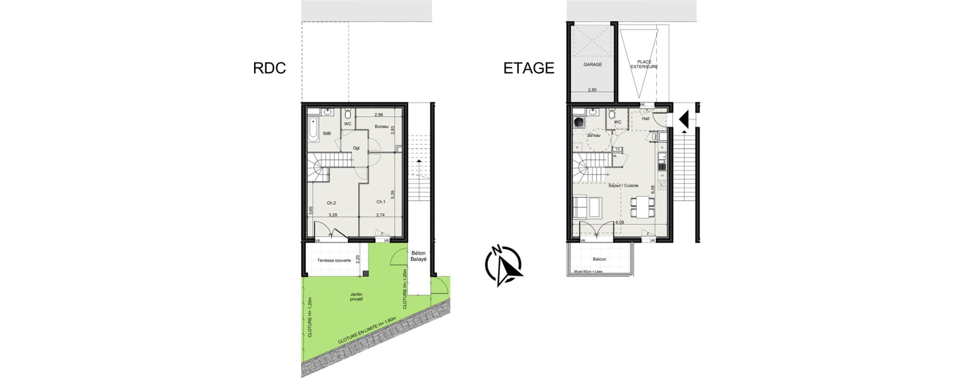 Maison T3 de 89,13 m2 &agrave; La Bouilladisse Centre
