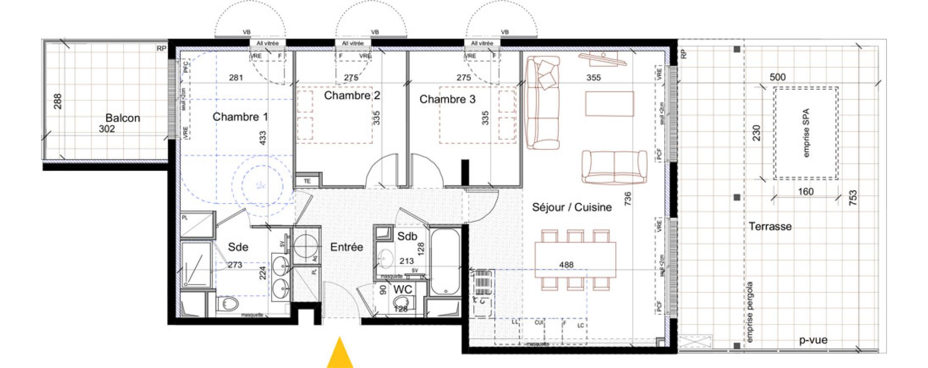 Appartement T4 de 78,50 m2 &agrave; La Ciotat Virebelle - provence - la marine