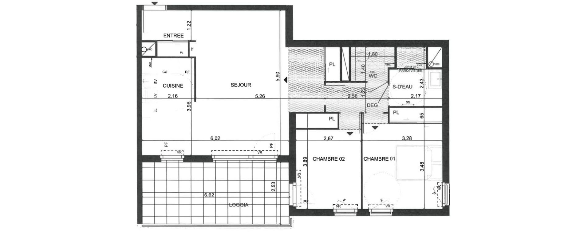 Appartement T3 de 73,08 m2 &agrave; La Ciotat Le garoutier