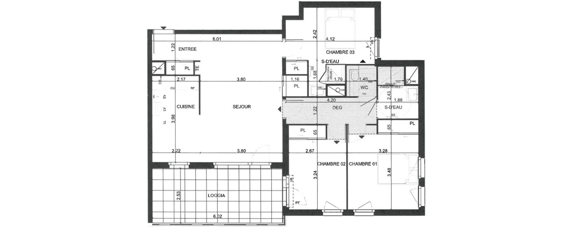 Appartement T4 de 83,13 m2 &agrave; La Ciotat Le garoutier