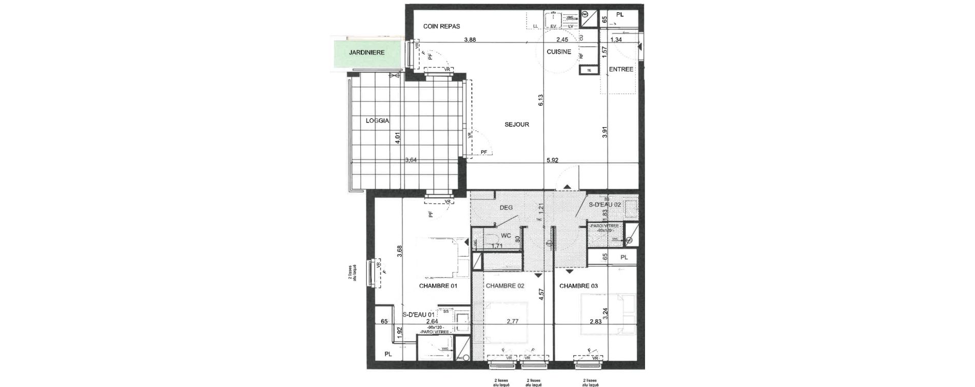Appartement T4 de 88,03 m2 &agrave; La Ciotat Le garoutier