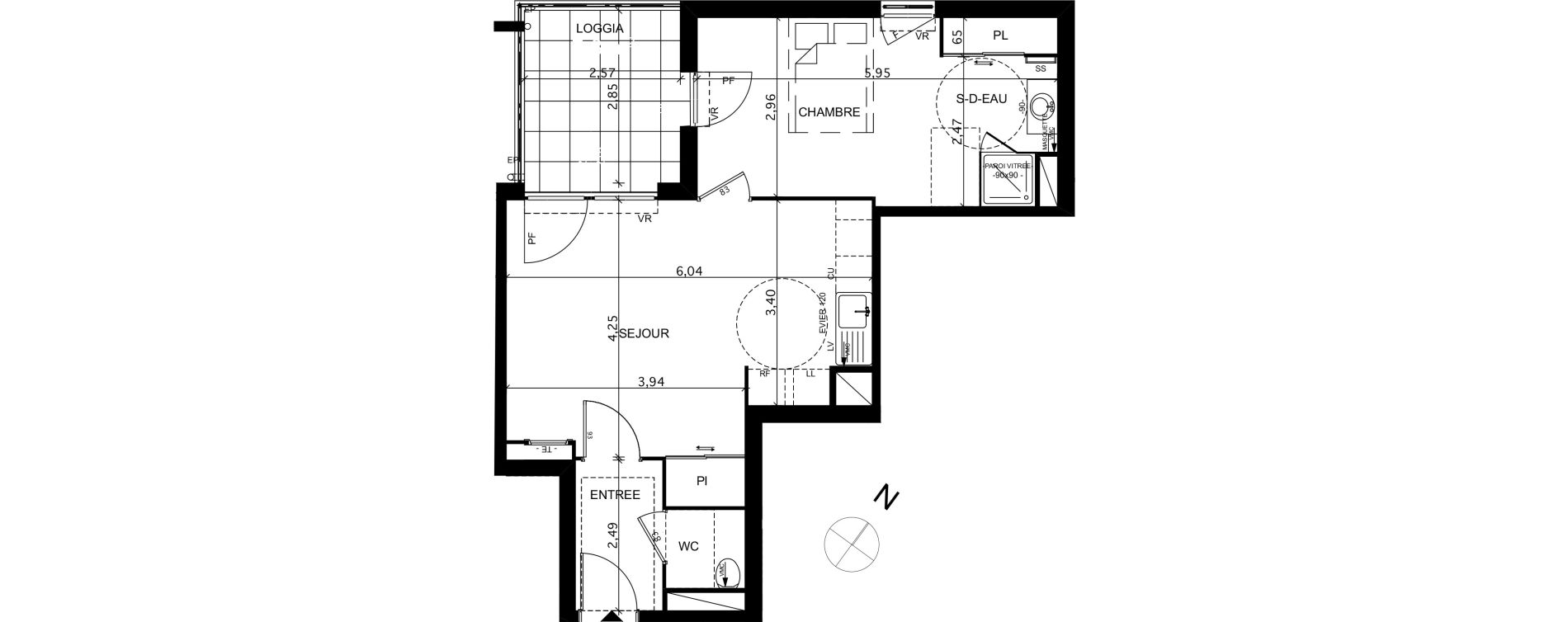 Appartement T2 de 47,19 m2 &agrave; La Ciotat Le garoutier