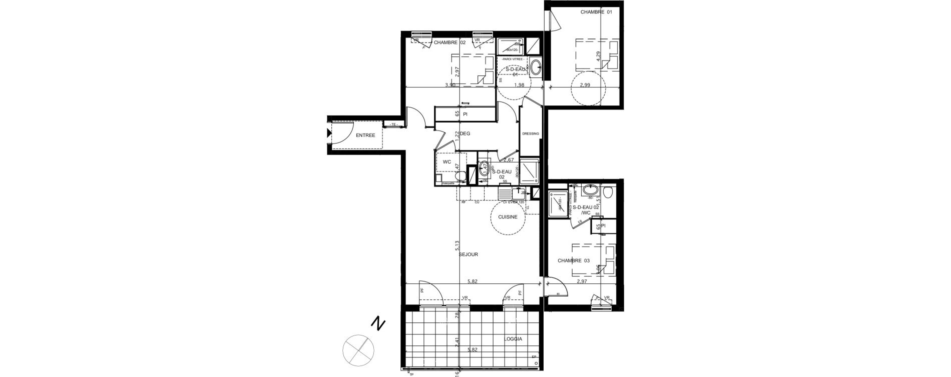 Appartement T4 de 97,86 m2 &agrave; La Ciotat Le garoutier