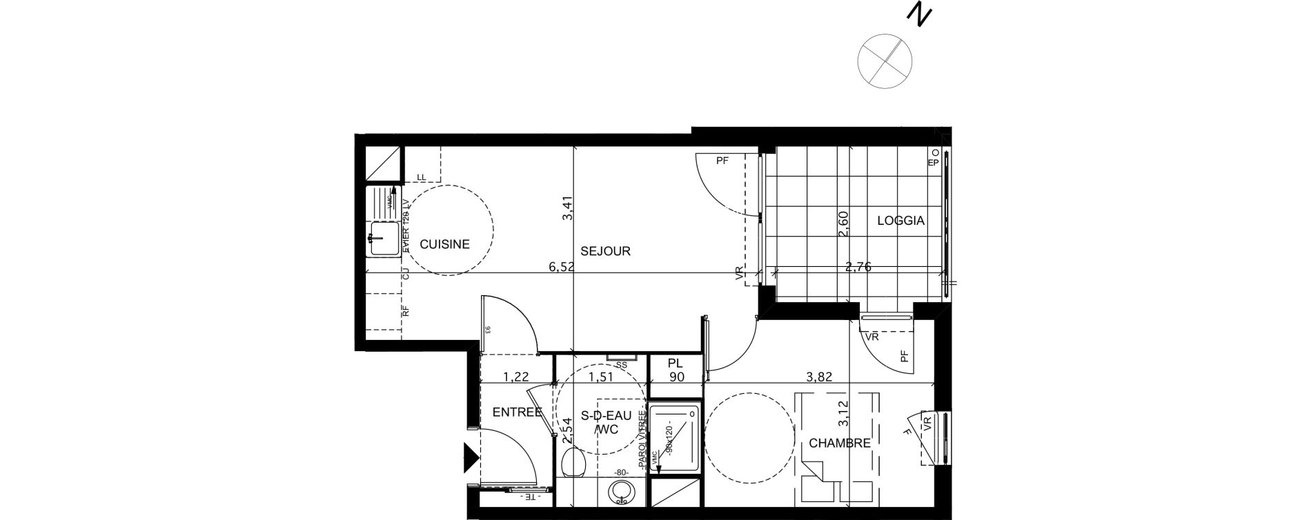 Appartement T2 de 40,80 m2 &agrave; La Ciotat Le garoutier
