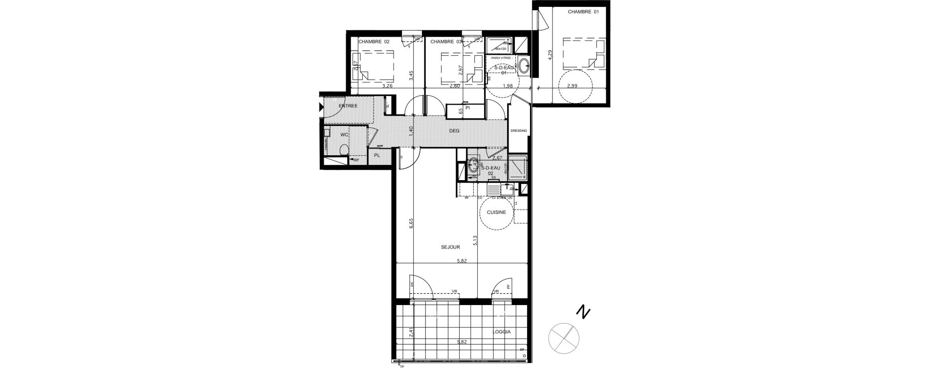 Appartement T4 de 92,36 m2 &agrave; La Ciotat Le garoutier