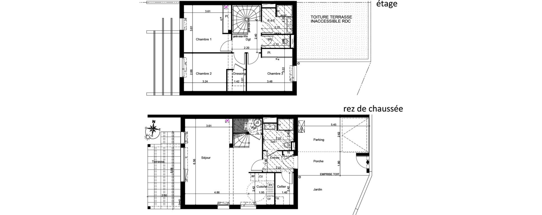 Maison T4 de 97,86 m2 &agrave; La Ciotat Le garoutier
