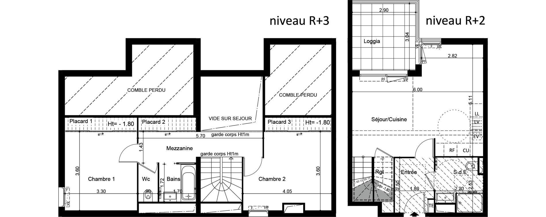 Duplex T3 de 73,11 m2 &agrave; La Ciotat Le golfe d&rsquo;amour