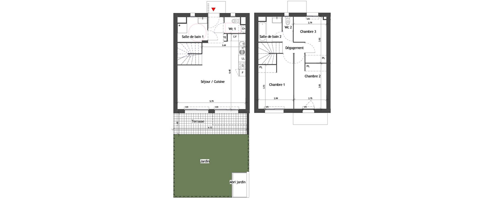 Maison T4 de 81,31 m2 &agrave; La Fare-Les-Oliviers Saint exup&eacute;ry