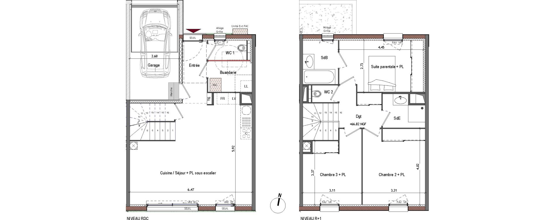 Maison T4 de 92,00 m2 &agrave; La Fare-Les-Oliviers Centre