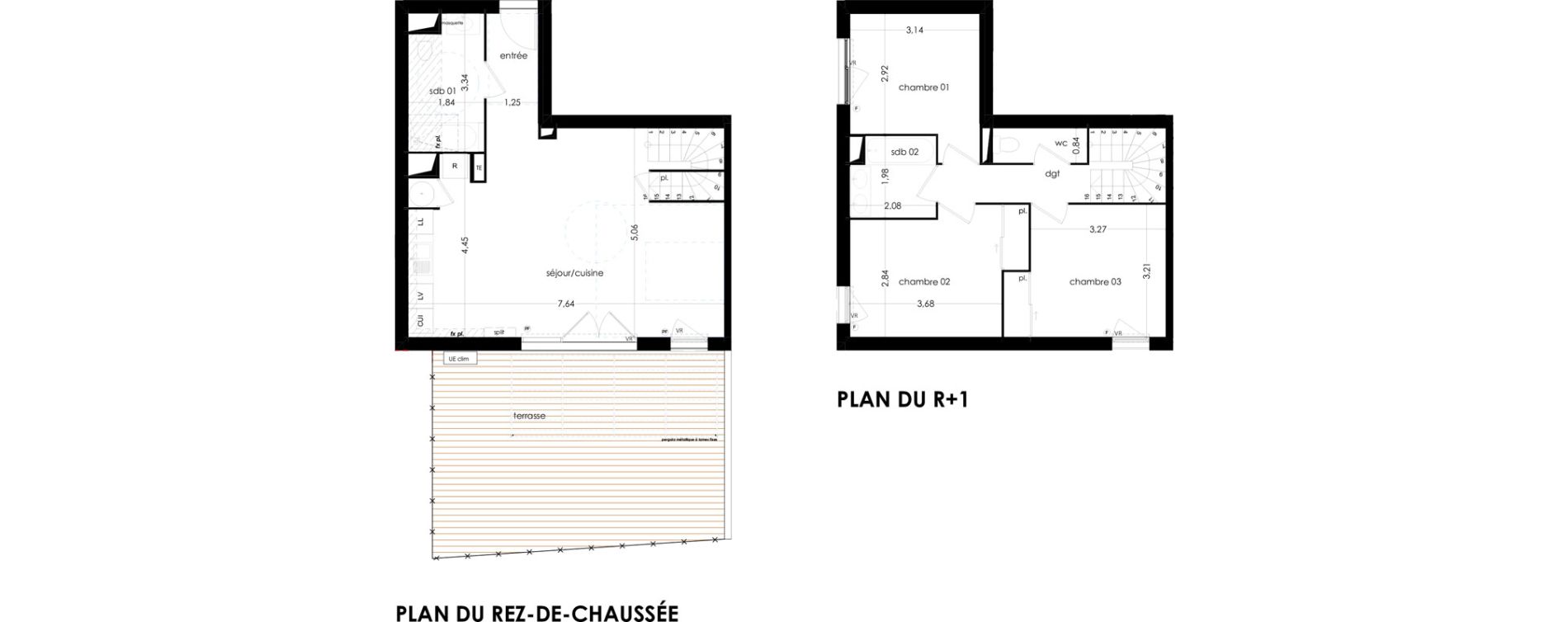 Duplex T4 de 85,77 m2 &agrave; Mallemort Centre