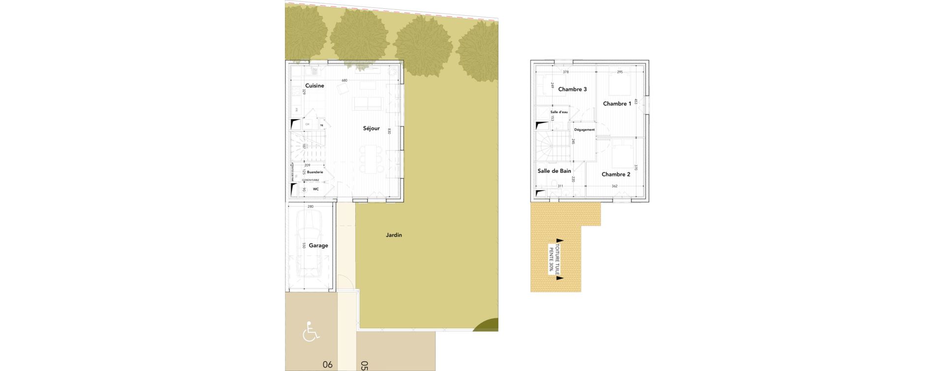 Villa T4 de 100,40 m2 &agrave; Mallemort Centre