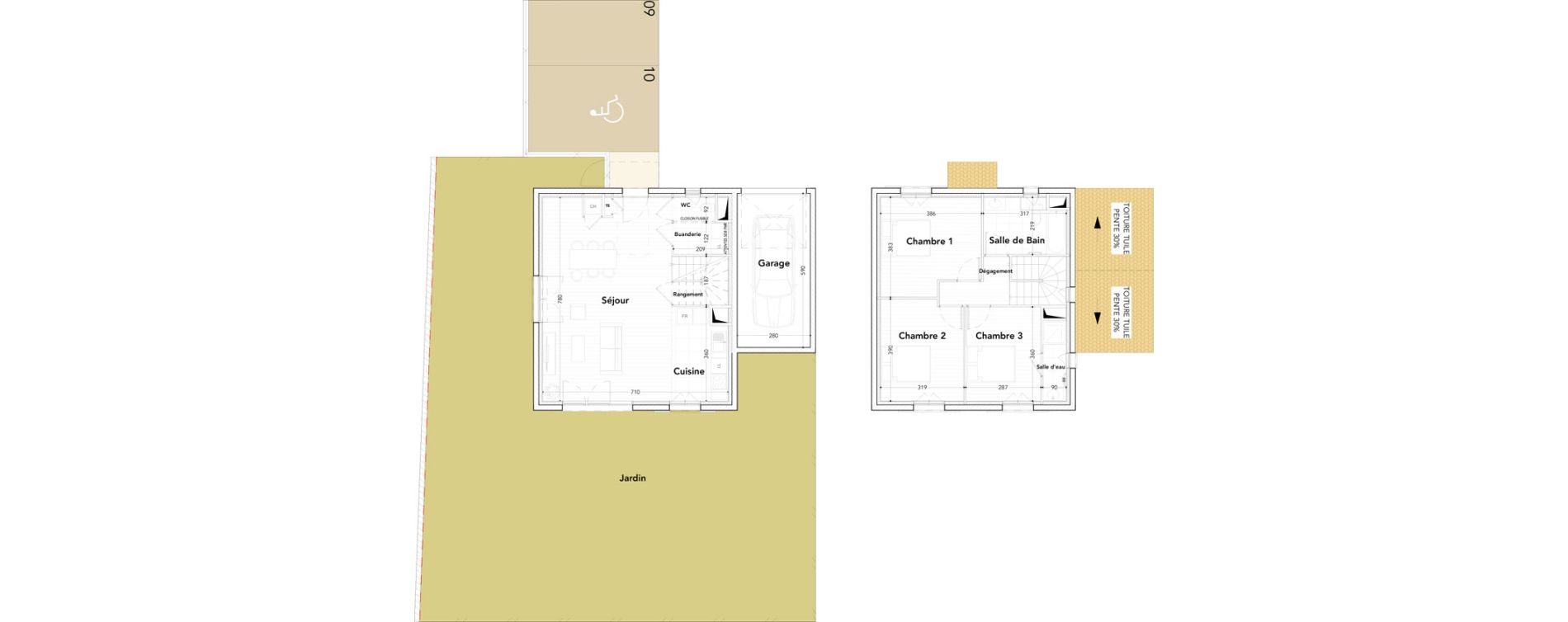 Villa T4 de 98,85 m2 &agrave; Mallemort Centre