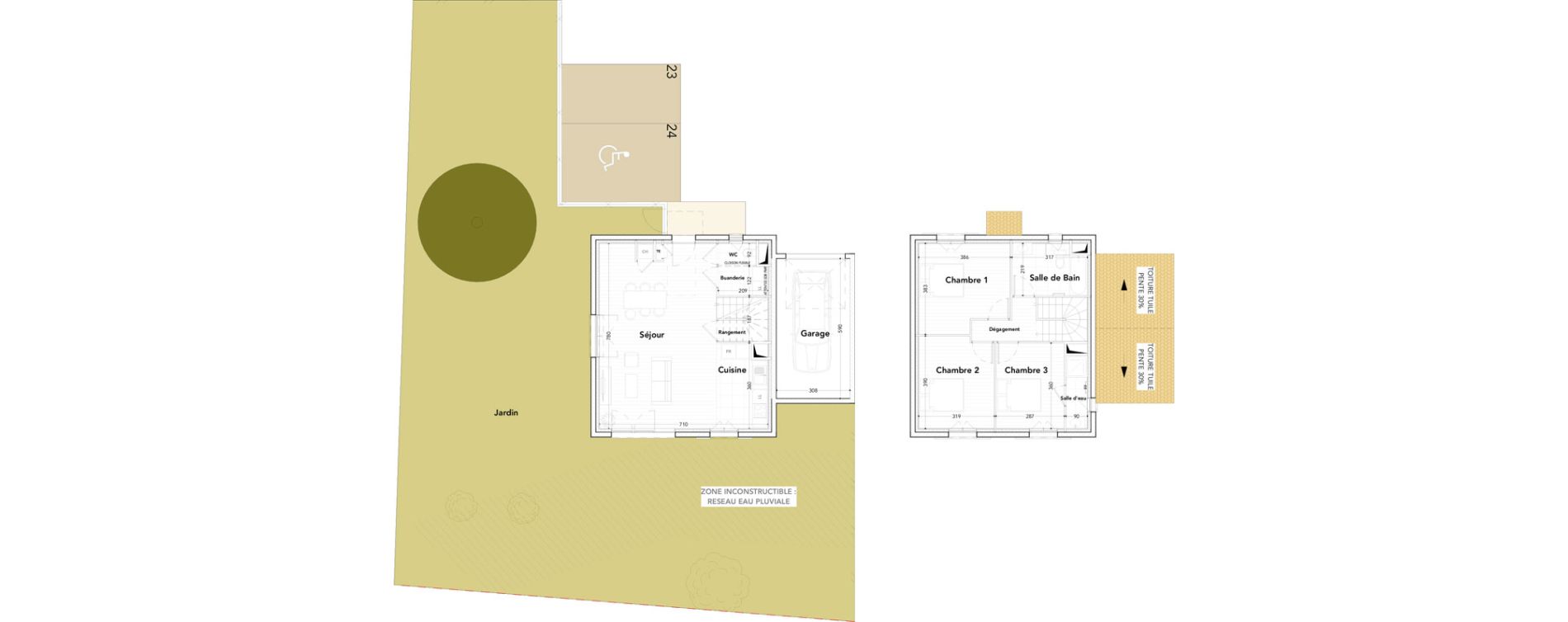 Villa T4 de 98,85 m2 &agrave; Mallemort Centre