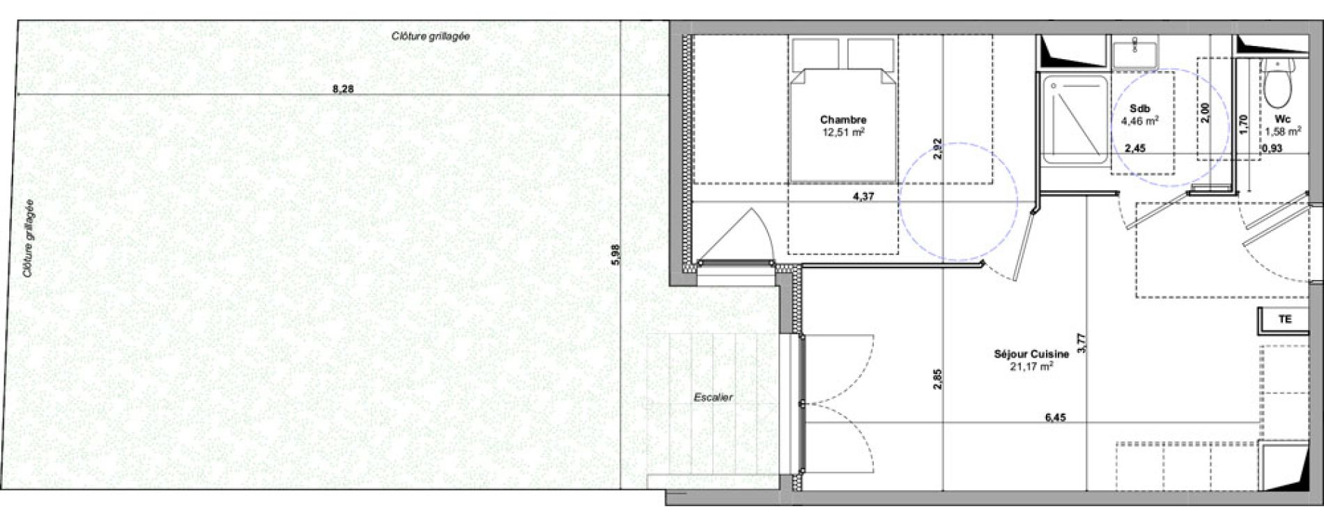 Appartement T2 de 39,72 m2 &agrave; Marignane Saint-pierre - l est&eacute;ou