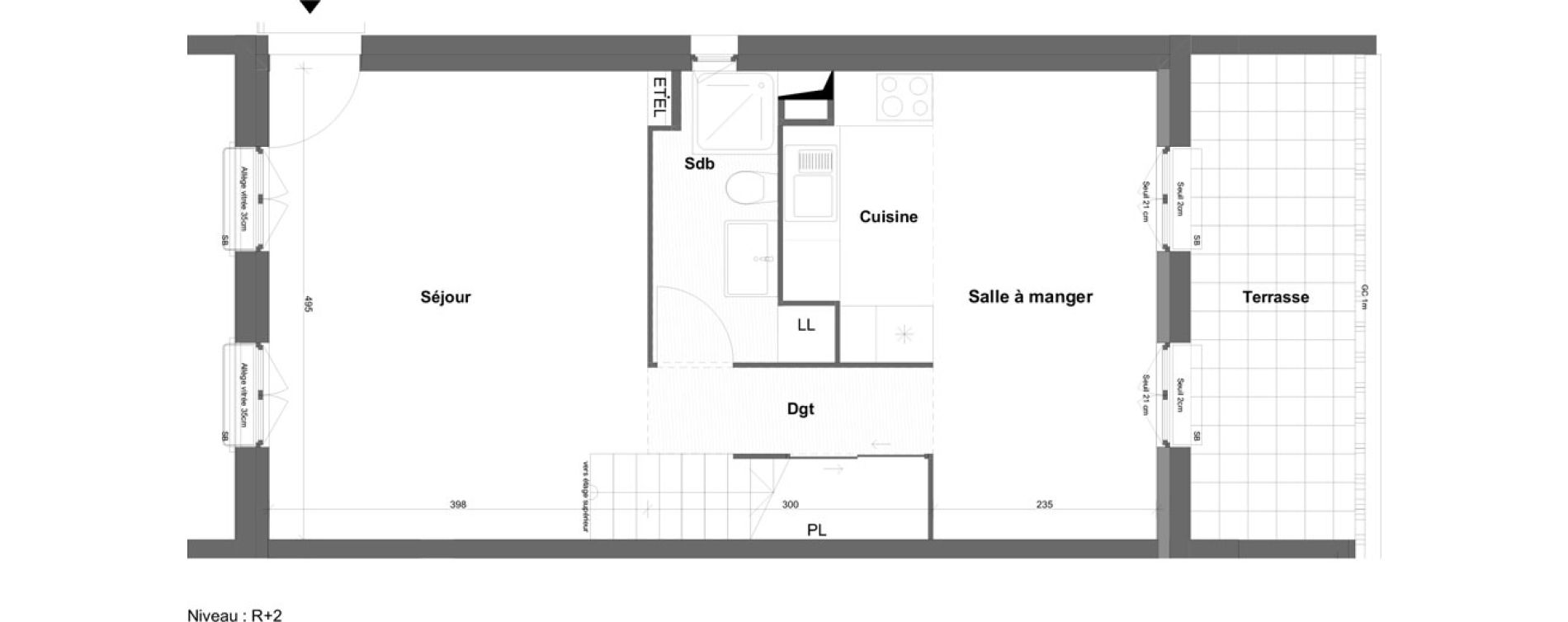 Appartement T4 de 84,88 m2 &agrave; Marseille Cap pinede (15eme)