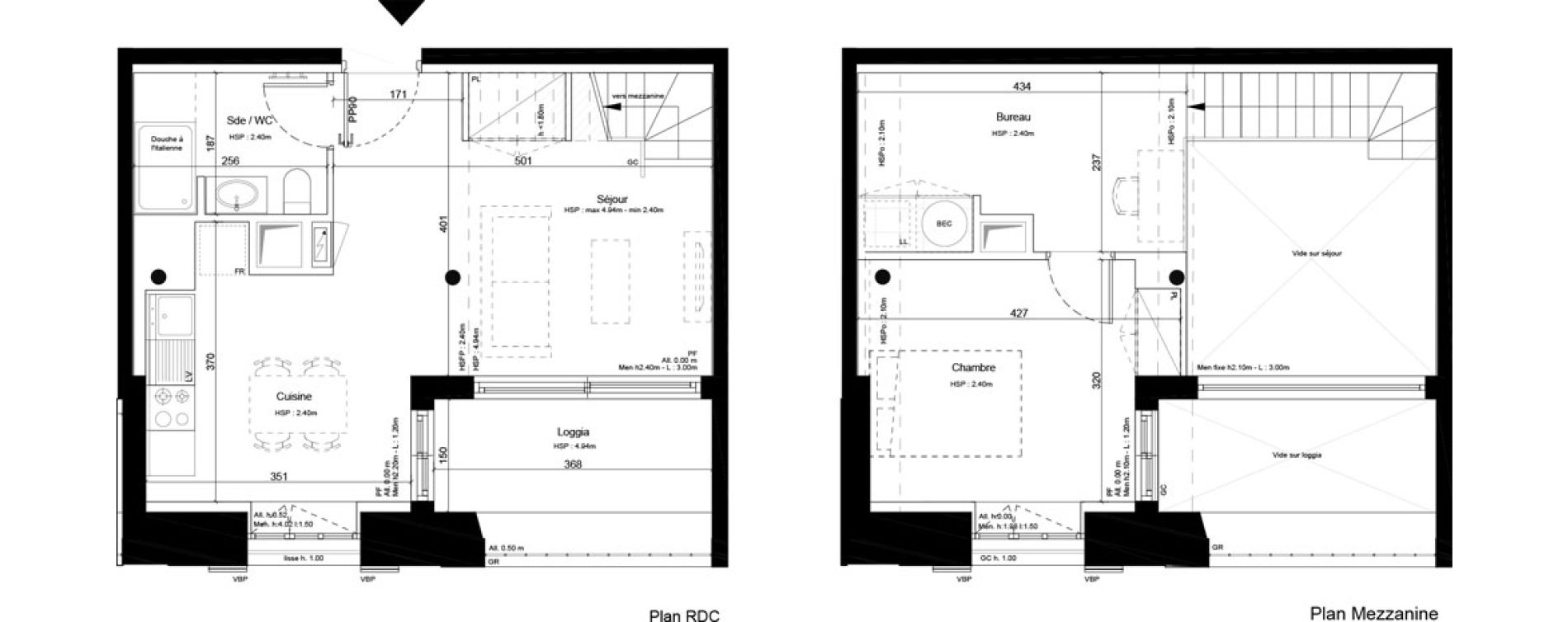 Appartement T2 de 53,70 m2 &agrave; Marseille Les crottes (15eme)