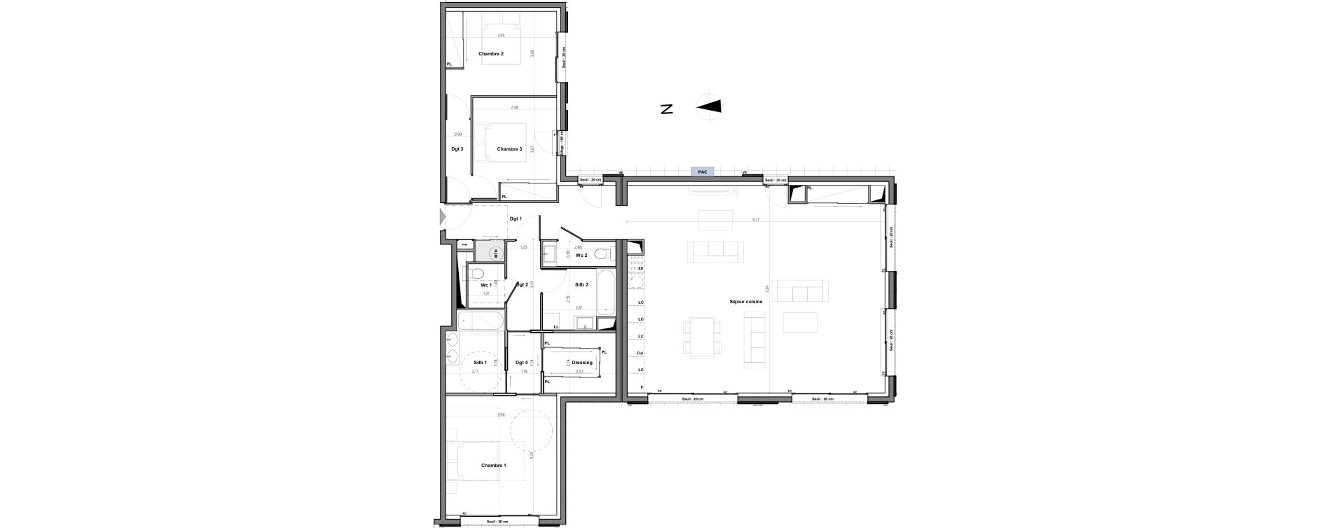 Appartement T4 de 146,30 m2 &agrave; Martigues Carro