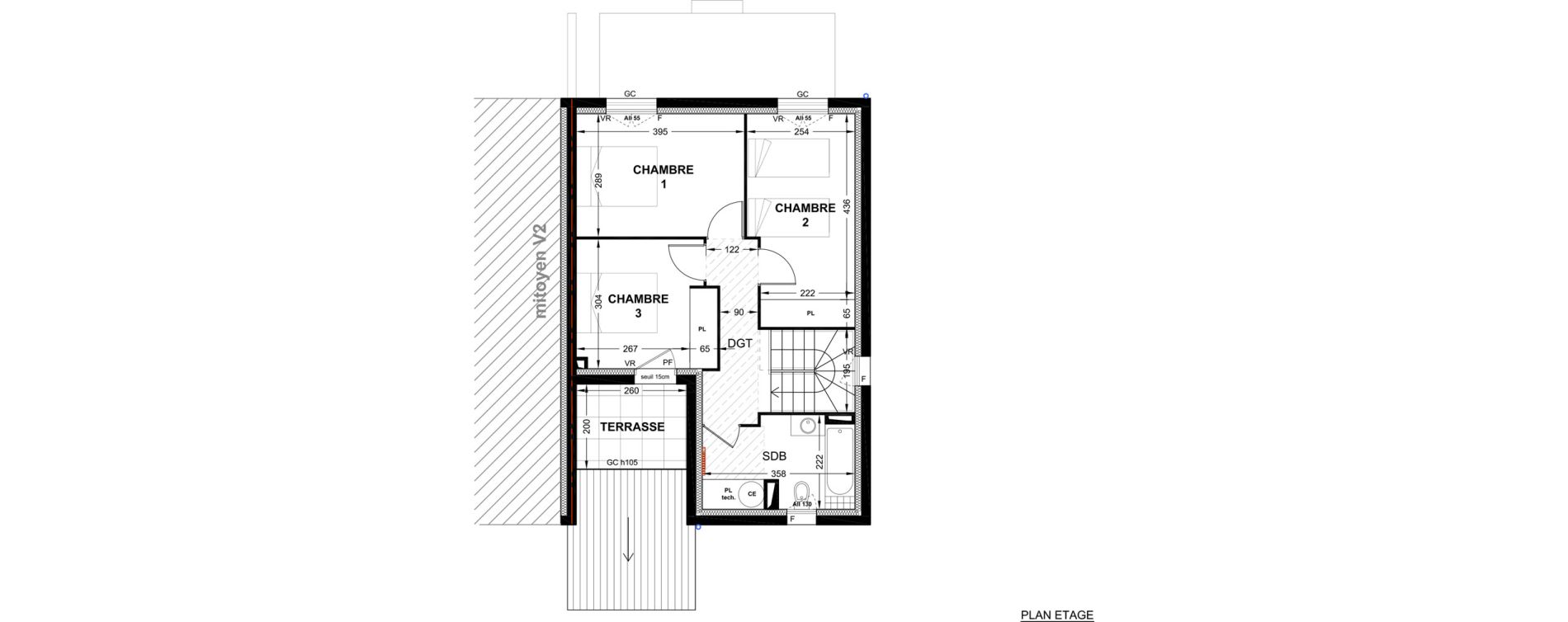 Villa T4 de 93,00 m2 &agrave; P&eacute;lissanne Centre