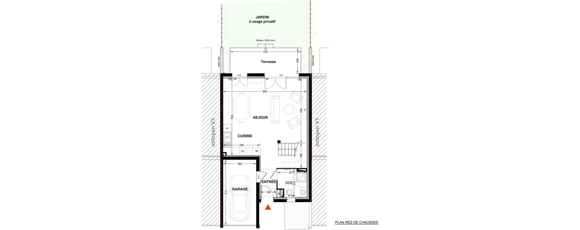 Villa T4 de 93,00 m2 &agrave; P&eacute;lissanne Centre