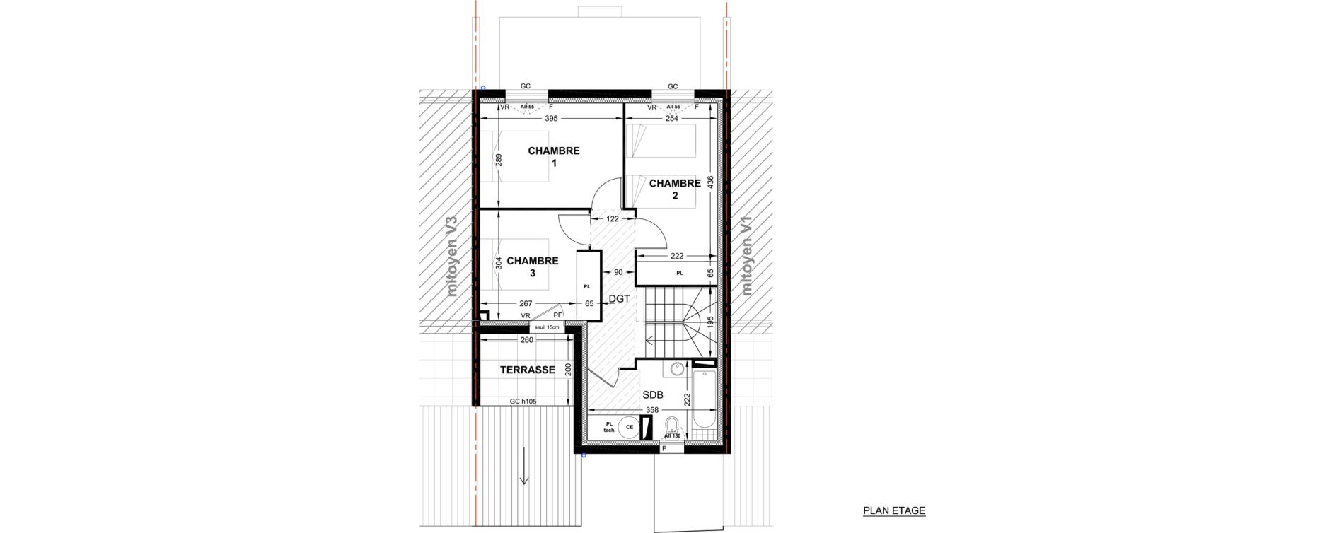 Villa T4 de 93,00 m2 &agrave; P&eacute;lissanne Centre